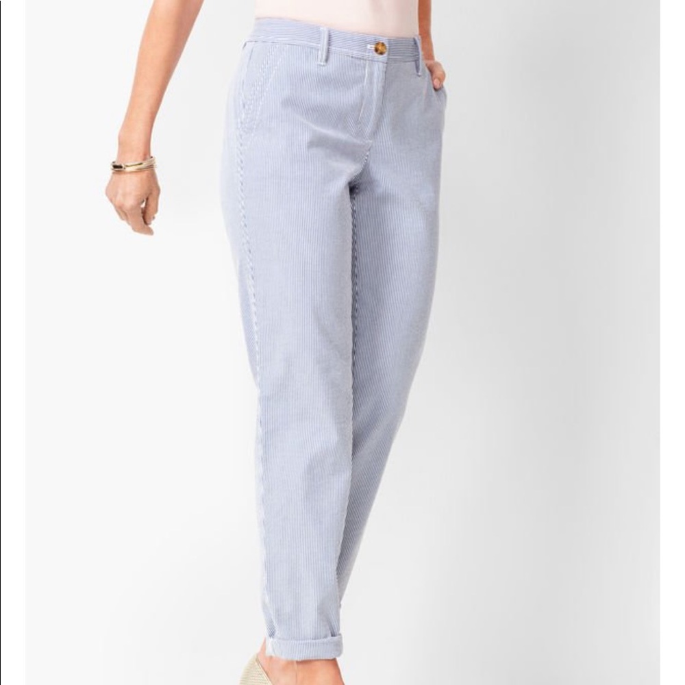 Talbots Chino blue striped pants